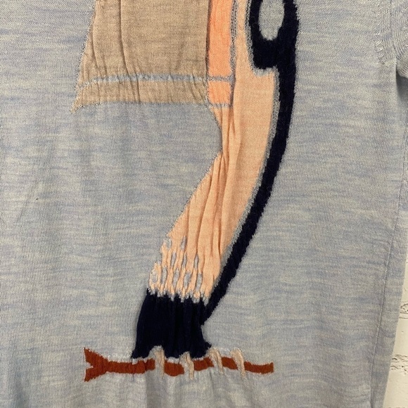 J.Crew Tippi Intarsia Toucan Sweater XS merino - Picture 4 of 9